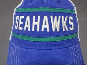 USA購入 【47BRAND】 NFLアメフト シアトル シーホークス【Seattle Seahawks】 ロゴ刺繍入り メッシュキャップ