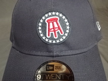 激レア【NEWERA】【9TWENTY】アメリカ企業モノ ニューヨーク スポーツジャーナリズム メディア会社【Barstool Sports】ロゴ刺繍入りCAP 灰_画像2