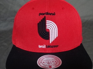 激レア USA購入【Mitchell & Ness】NBA ポートランド トレイルブレイザーズ【Portland TrailBlazers】TEAM創設25周年(1970-1995) ロゴCAP