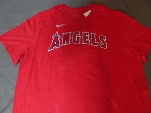 激レア USA購入【Nike】 MLB ロサンゼルス エンジェルス【Los Angeles Angels】大谷翔平【OHTANI】NO.17 ナンバーTシャツUS XL 新品