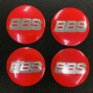 ◆高品質◆ BBS ロゴ レッド シルバー3Dロゴ センターキャップ ステッカー◆★1台分4個1セット★