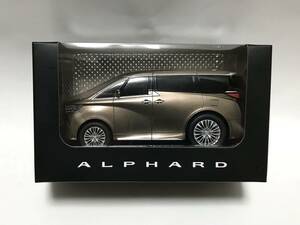 トヨタ　NEW アルファード　プルバックミニカー　(ブロンズ系) 中古。