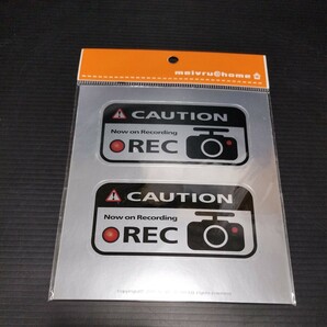 ● メイヴルアットホーム「REC　ステッカー」シール　録画中　セキュリティ　カメラ　レコーダー