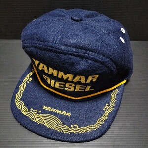● ヤンマー「YANMAR キャップ」帽子　刺繍　紺系　ヤンマーディーゼル　DIESEL
