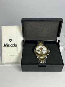 NIVADA腕時計 クロノグラフ　クォーツ 美品　ケース付　ニバダ