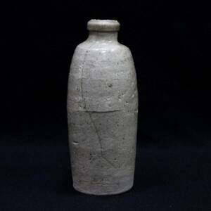 李朝壺？ 時代壺 陶器 陶磁器 フラワーベース 壺 花器（管理ID：595）