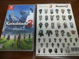 【匿名配送】【超美品】Nintendo Switch Xenoblade3 ゼノブレイド3＋ミオの日記帳風ノート（ミニキャラシール付き）ニンテンドースイッチ