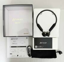 展示品 ★ AVIOT アビオット 骨伝導 ヘッドホン WB-K1 -BK コストコ専売モデル イヤホン デュアルマイク搭載 防塵 防水 IP67 12時間再生_画像2