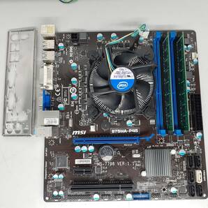 MSI B75MA-P45(MS-7798) MicroATX CPU(I5-3470),メモリ(4GB2枚)付属 中古動作品