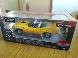 HIGHWAY 61 1971 PLYMOUTH HEMI CUDA NASH BRIDGES BYC CONVERTIBLE 1/18　ナッシュブリッジス