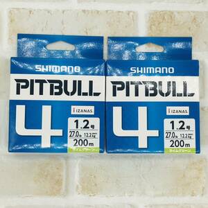 PE line Shimano PITBULL4 1.2 number 200m 2 piece 