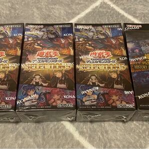 遊戯王　未開封BOX 4BOX SELECTION5 history archive collection