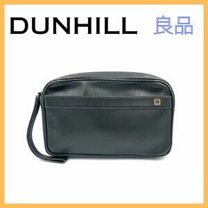 ダンヒル レザー クラッチバッグ メンズ セカンドバッグ ブラック 黒 ブランド dunhill ポーチ ブラック系 鞄