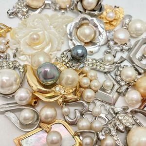 「パールペンダントトップおまとめ」m 約97.5g pearl あこや 淡水 貝パール accessory pendant necklace jewelry CE0