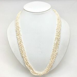 「アコヤ本真珠ネックレスおまとめ」m約41.3g 約3mmパール pearl necklace accessory jewelry silver CF0/DA0