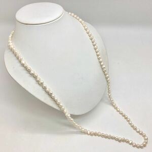 「淡水パールネックレスおまとめ」m約54.8g 約　8mmパール pearl necklace accessory jewelry silver DA0/DA0