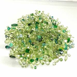 ［緑系石おまとめ100ct］m 重量約20g ルース 裸石 宝石 ジュエリー jewelry ペリドット グリーン Green peridot の画像3