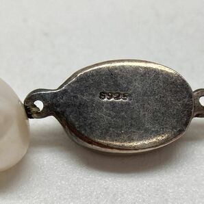 「淡水パールネックレスおまとめ」m約44.2g 約8-9mmパール pearl necklace accessory jewelry silver CE0/DA0の画像4