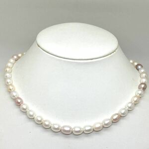 ［淡水パールネックレス］m 約34.2g 約43.5cm pearl jewelry necklace ジュエリー accessory アクセサリー CE0/CE0