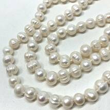 「淡水パールネックレス」m 約171.3g 約155cm パール pearl ロング long necklace accessory jewelry silver DA5/DC0_画像2