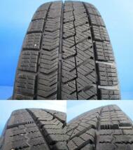 中古 アルミ 14インチ 4.5J +45 4H100 冬タイヤ 155/65R14 155/65-14 ブリジストン VRX2 2021年製 軽自動車_画像10