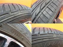 軽自動車 中古 Laffite 15インチ ダンロップ EC202 165/55R15 2020年製 4本セット タント N-BOX スペーシア デイズ 夏タイヤ_画像9