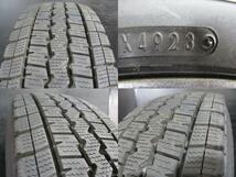 バリ溝 165/80R14 97/95 23年製 ダンロップ SV01 美品 ZACK JP-205 5.0J-14 5H 114.3 +45 スタッドレス 中古セット タウンエース 白河_画像8