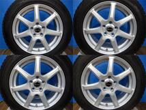 【中古スタッドレス4本セット】C-HR カローラクロス エスティマ トヨタ専用アルミ 17x7J+47 5H114.3 + ダンロップ SJ8+ 215/60R17 各_画像2