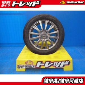 【中古】社外メーカー ＳＩＢＩＬＬＡ　ＮＥＸＴ　Ｗ５ アルミホイール 4.5J-14 +45 100 4H ガンメタリック ヨコハマ ブルーアース－ＲＶ