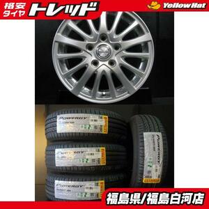 新品 夏タイヤ 185/65R15 24年製 ピレリ パワジー POWERGY 中古ホイール 6.0J-15 5H 114.3 +53 サマー セット フリード ホンダ 白河