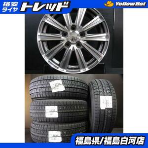 新品 冬タイヤ 205/60R16 BRIDGESTONE BLIZZAK VRX2 23年製 ＆ 中古アルミ 6.5J-16 5/114.3 冬組 4本 90系 ノア ヴォクシー に 白河