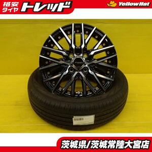 送料無料 155/65R14 中古 夏タイヤ 新品 ホイール 4本セット ヨコハマ ブルーアースRV RV03CK STEINER CVX 14インチ 4.5J 4H100 +45