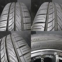 送料無料 N-BOX スペーシア タント 軽自動車 中古 4本 セット 夏タイヤ 165/55R15 ホイール 15インチ 4.5J +43 4穴 100 アルミ デリカミニ_画像7