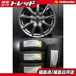 新品 夏タイヤ 205/50R17 24年製 ピレリ POWERGY パワジー 美品 中古 DT9 7.0J-17 5H 100 +48 夏セット インプレッサ ウィッシュ 白河