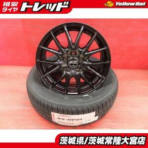 205/60R16 海外製 23年製 アロースピード マルカ シュナイダー 16インチ 新品夏タイヤ 中古ホイール セット エクシーガ レガシィB4等