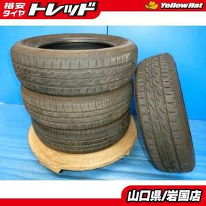 送料無料 中古 ブリヂストン ネクストリー エコファイン 155/65R13 73S 4本 ワゴンR ekスポーツ アルトワークス スピアーノ ラパン