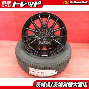 215/60R16 海外製 23年製 アロースピード マルカ シュナイダー 16インチ 新品夏タイヤ 中古ホイール セット SF SG系 フォレスター等に