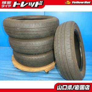 送料無料 中古 ブリヂストン エコピア EP150 155/65R14 75S 4本 ウェイク ミラ N-BOX タント ワゴンR アルト ラパン ルクラ ステラ