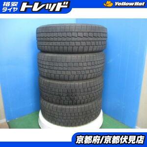 4本 バリ山!! 2019年製 中古 スタッドレス タイヤ ダンロップ WINTERMAXX WM01 205/55R16 91Q クラウン ノア ヴォクシー リーフなどに