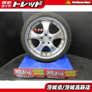 225/40R19 ZEETEX HP3000 共豊 AME シャレン シュリフト 8J-19 +48 114.3 5H シルバーポリッシュ ４本セット 中古＆中古 夏用 オデッセイ