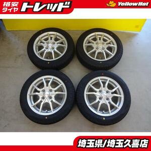 155/65R14 ダンロップ エナセーブ EC204 中古アルミ 4.5J +43 4H100 タント ムーヴ ウェイク N-BOX N-WGN ワゴンR スペーシア アルト 埼玉