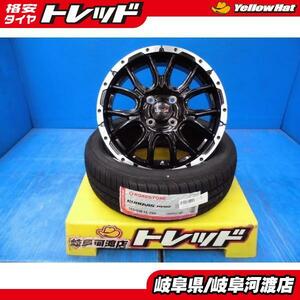 夏タイヤ 165/55R15 新品 ロードストーン HP02 165/55-15 15インチ 5.0J +45 4H100 VENES SUV M7 サマー タイヤホイール 4本セット