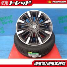 送料無料 4本 夏タイヤ ホイールセット スズキ スペーシア純正 15インチ ダンロップ エナセーブEC204 165/55R15 ワゴンR ラパン 本庄_画像1