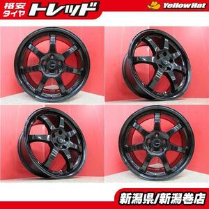 送料無料 4本 ホットスタッフ G SPEED 18inch ホイール セット 7.5J +38 5H 114.3 デリカ Ｄ：5 RAV4 ハリアー アルファード ミニバン 新潟