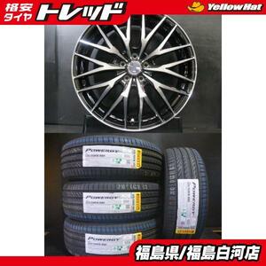 新品 夏タイヤ付 225/55R18 98H 24年製 ピレリ POWERGY パワジー 美品 中古 FS01 7.0J-18 5H 100 +48 夏セット XV フォレスター 白河