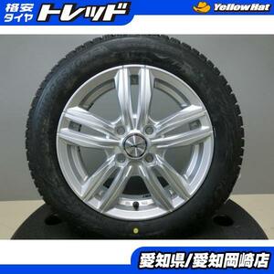 155/65R14 新品 国産 スタッドレス 中古 ホイール 4本 SET ブリヂストン VRX2 14インチ 社外 アルミ N-BOX タント スペーシア 岡崎