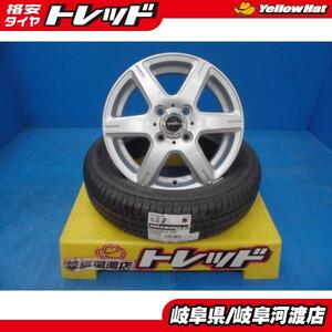 155/65R14 夏タイヤホイール トップラン SJ6 14インチ 4.5J +46 4H PCD100 ブリヂストン エコピア NH200C 組込済 4本SET サマータイヤ