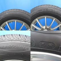 ノート アレックス 4本 シルバー 14インチ 4H 4穴 PCD 100 新品 185/70R14 夏タイヤ 夏用 中古 アルミホイールセット ！！_画像6