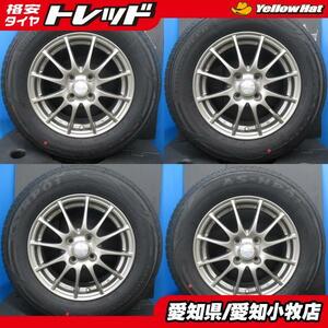 ノート アレックス 4本 シルバー 14インチ 4H 4穴 PCD 100 新品 185/70R14 夏タイヤ 夏用 中古 アルミホイールセット ！！