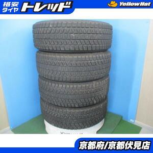 4本 2019年製 中古 スタッドレス タイヤ ブリヂストン BLIZZAK DM-V3 225/65R17 102Q RAV4 ハリアー エクストレイル CX-5 CX-8